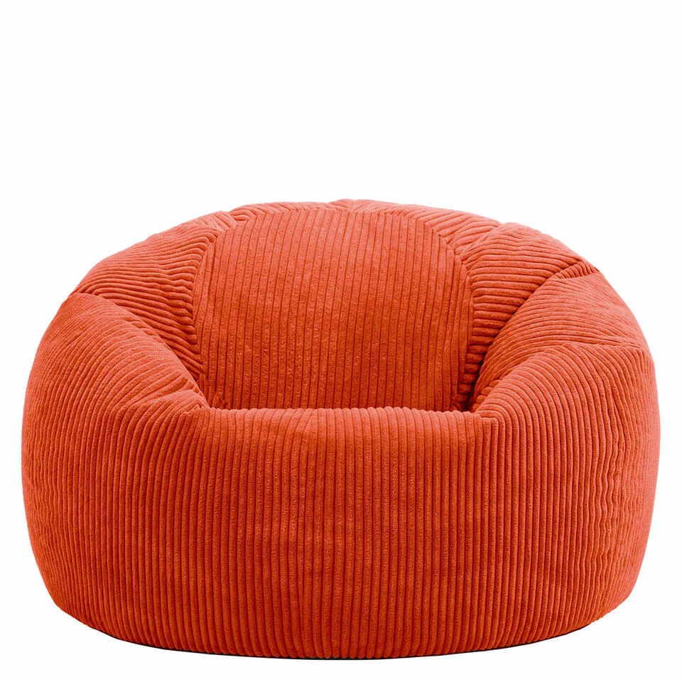 Icon Zitzak Kingston - Corduroy Zitzak Volwassenen - Oranje 4 Icon Zitzak Kingston - Corduroy Zitzak Volwassenen - Oranje - Afbeelding 2