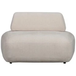 WOOOD Sterck Fauteuil - Polyester - Zand - 118x102x41 -LeenBakker Winkel 533acb235c87484293db869f09752ac6