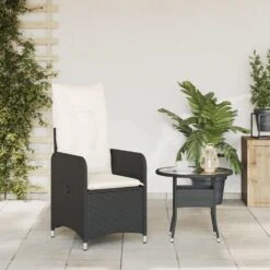 VidaXL - Tuinstoel Verstelbaar Met Kussens - Zwart - Poly Rattan 14 VidaXL - Tuinstoel Verstelbaar Met Kussens - Zwart - Poly Rattan -LeenBakker Winkel 534624d9794f436f80ff3c36722966bd