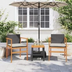 VidaXL - Tuinstoelen - Kussens - Zwart - Poly Rattan - 2 Stuks - 55x55x78 Cm 15 VidaXL - Tuinstoelen - Kussens - Zwart - Poly Rattan - 2 Stuks - 55x55x78 Cm -LeenBakker Winkel 53bce1cc7c8f438f8ce71349d0ab3089
