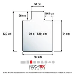 Vloerbeschermer Met Uitsparing - Antistatisch PVC - Tapijt - 90x120 Cm -LeenBakker Winkel 541e8bba303d4f0cb6dab66c54e52baf