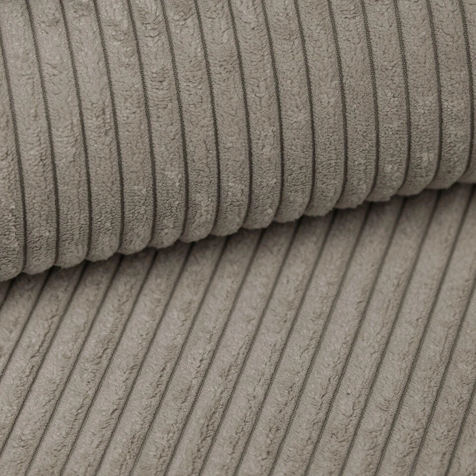 Meubella - Hoekbank Nicoreta - Bruin Ribstof - Links 7 Meubella - Hoekbank Nicoreta - Bruin Ribstof - Links - Afbeelding 5