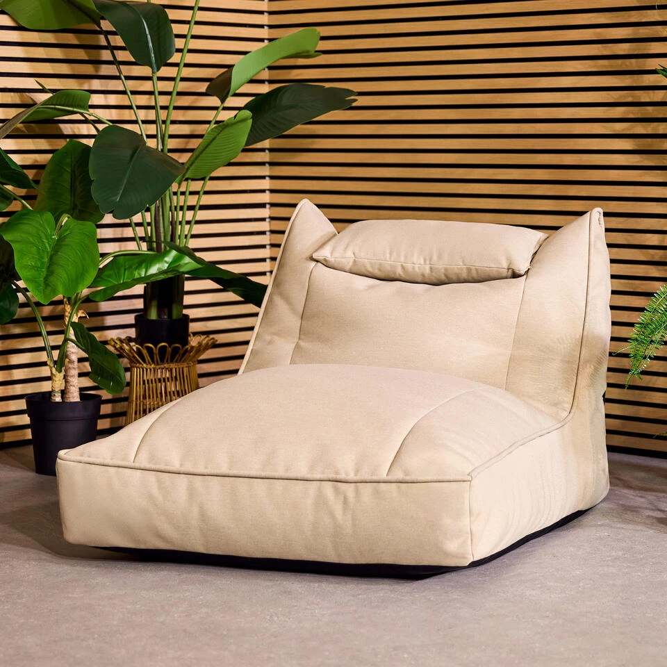 Icon Zitzak Lounger Nova - Olefin Zitzak Buiten - Beige 5 Icon Zitzak Lounger Nova - Olefin Zitzak Buiten - Beige - Afbeelding 3