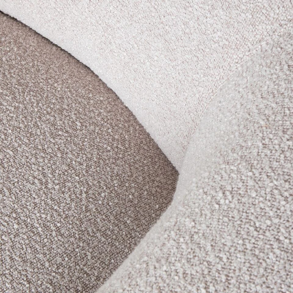 LABEL51 Fauteuil Valenza - Naturel - Stof - Zwart Hout - 79x83x73 Cm 9 LABEL51 Fauteuil Valenza - Naturel - Stof - Zwart Hout - 79x83x73 Cm - Afbeelding 7