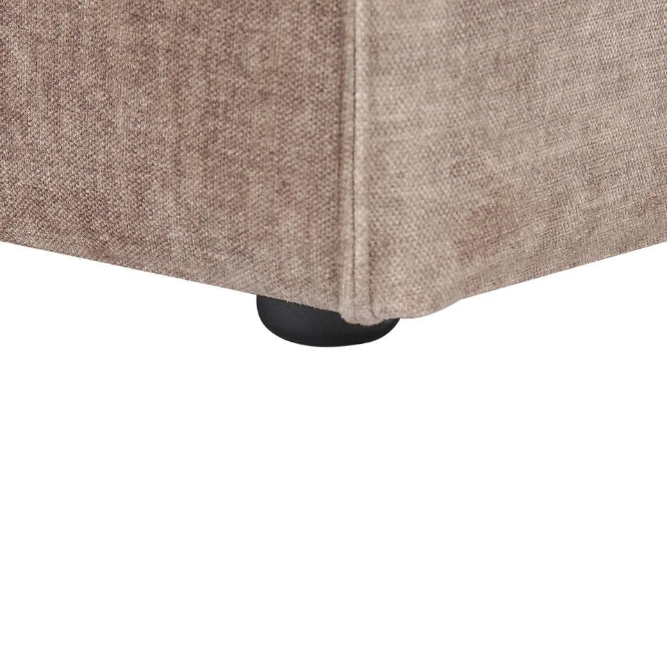 HELLNAR - Ottomaan - Beige - Polyester 8 HELLNAR - Ottomaan - Beige - Polyester - Afbeelding 6