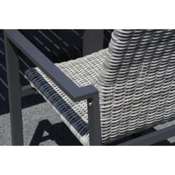 Tuinstoel Stapelbaar Wicker Grijs-antraciet Lifestyle Garden Furniture Upton -LeenBakker Winkel 57c98b17c4314ee39d48fa1a488fd407