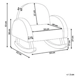 HUG - Schommelstoel Voor Kinderen - Lichtbeige - Bouclé -LeenBakker Winkel 58183c78ef264eaeb39015707fff580c