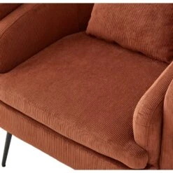 Salonstoel Van Metaal En Terracotta Fluweel -LeenBakker Winkel 5831f6bee0c9482da0cabaeb25e51ffd