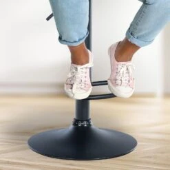 CLP Set Van 2 Barkruk Solon Mat Zwart Frame - Stof - Donkerbruin -LeenBakker Winkel 59748e33f02e4c0a9af7dd66941e09f4