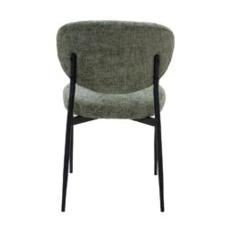 Eetkamerstoel Stof Groen - Zithoogte 49cm - 57x48x80cm - Vajèn - Set Van 2 -LeenBakker Winkel 5a14da4d86f04b9590b2b19e43733b25