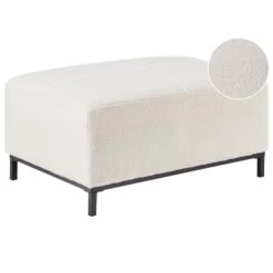 OSLO - Ottomaan - Wit - Bouclé -LeenBakker Winkel 5aaf638c89584856a1b30e13c743f69b