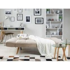 INGARO - Slaapbank 3-zits - Beige - Polyester -LeenBakker Winkel 5aea6c49d7454869858e77a4c9b3013a