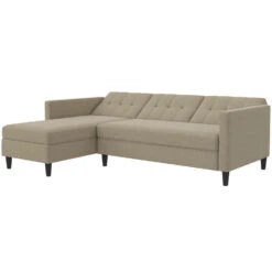 Hartford - 3-zits Hoekslaapbank In Cappuchino Stof -LeenBakker Winkel 5af4e9d684a44f488a6c650f80ac538e
