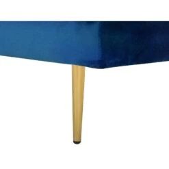 MIRAMAS - Chaise Longue - Blauw - Linkerzijde - Fluweel -LeenBakker Winkel 5b224413f2634208948516481d4b7bc4