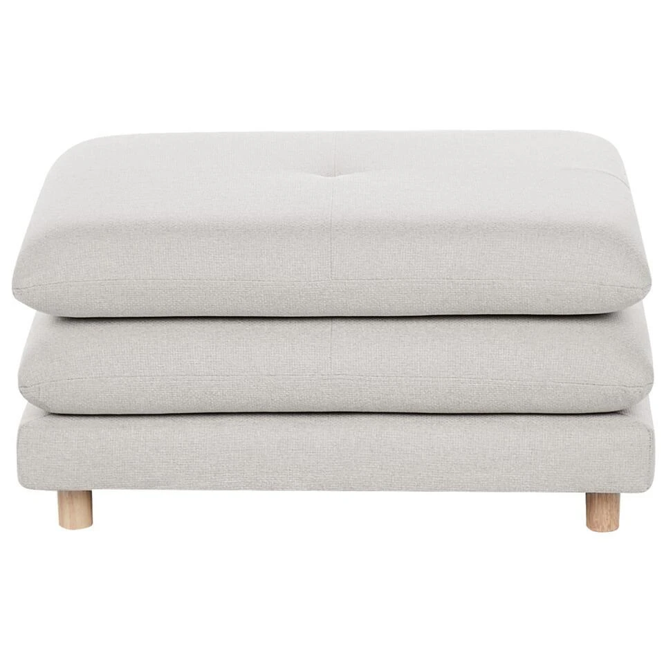 HEDEN - Ottomaan - Beige - Polyester 7 HEDEN - Ottomaan - Beige - Polyester - Afbeelding 5