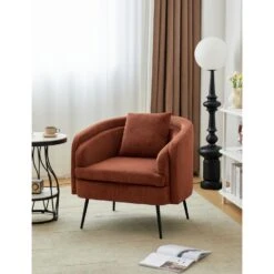 Salonstoel Van Metaal En Terracotta Fluweel -LeenBakker Winkel 5c66075d23f647d8900d89b29f334c35