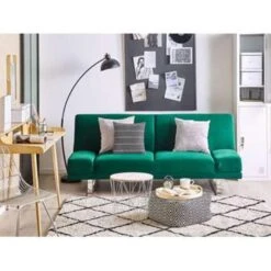 Beliani Slaapbank - YORK Groen Fluweel -LeenBakker Winkel 5cd2fefdfe10489a8d1752bae3da3e9a