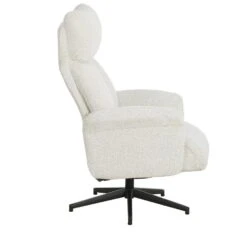 Relaxfauteuil Off-White Stof - 76x80x95cm - Draaibaar - Jonas -LeenBakker Winkel 5cfffede83d7471db276a204f4438b7c