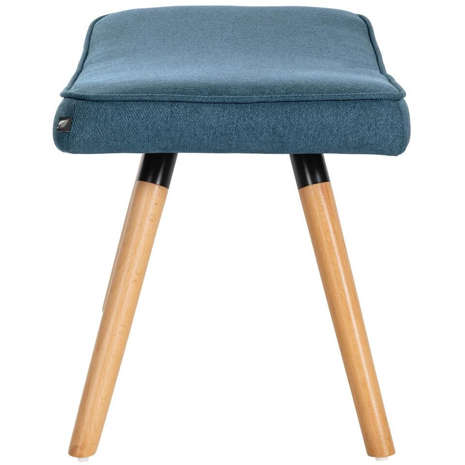 CLP Voetbank Garding Stof Blauw 5 CLP Voetbank Garding Stof Blauw - Afbeelding 3