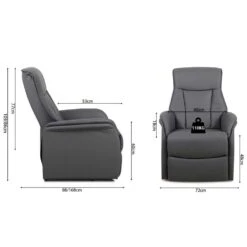 Elektrische Relaxfauteuil Miranda-grijs -LeenBakker Winkel 5fc66aabfa14454494d6fd5f9a73df00