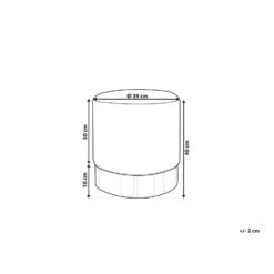 SOPHIA - Poef - Donkergroen - 39 Cm - Fluweel -LeenBakker Winkel 605c773320c94ffe9050227f090b8a92