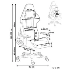 WARRIOR - Gamestoel - Beige - Polyester -LeenBakker Winkel 60bb8b15ca6e420b8d69b580c68c14e5