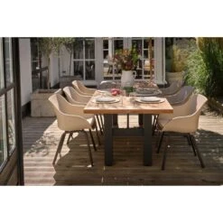 Hartman Le Soleil Element Dining Armstoel - Soft Taupe/Black - 4 St. -LeenBakker Winkel 6133b6f38c0a4f54a6066cf477430d6c