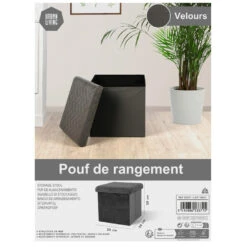 Merkloos Urban Living Poef/hocker/opbergbox - Velvet Donkergrijs - Mdf - 38 X 38 Cm 9 Merkloos Urban Living Poef/hocker/opbergbox - Velvet Donkergrijs - Mdf - 38 X 38 Cm -LeenBakker Winkel 615ecb9b22f440f384ac4b45987d5fe9