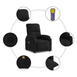 VidaXL - Massagestoel - Zwart - Microvezel 20 VidaXL - Massagestoel - Zwart - Microvezel -LeenBakker Winkel 61b07f4d2e2843f3a488bcc530cecd96