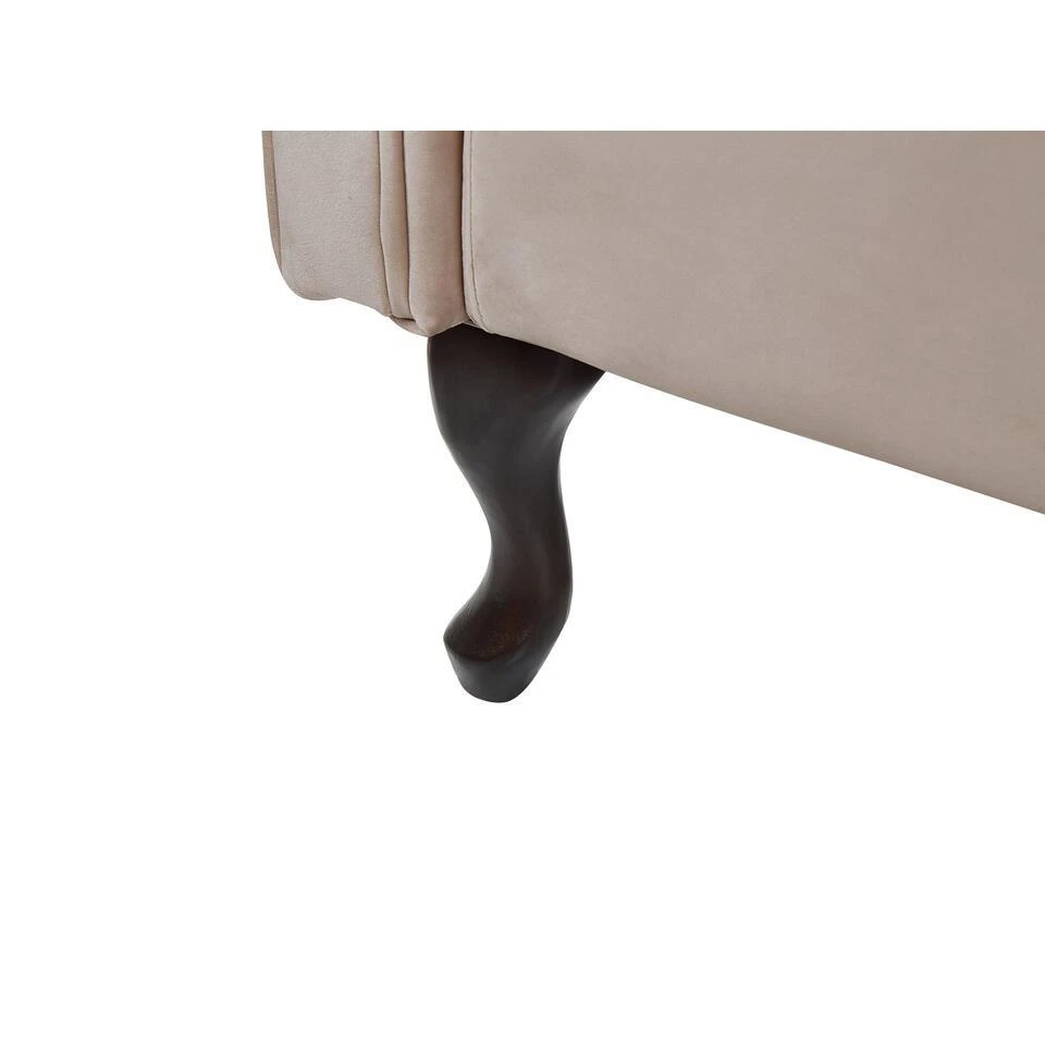 LATTES - Chaise Longue - Beige - Rechterzijde - Fluweel 9 LATTES - Chaise Longue - Beige - Rechterzijde - Fluweel - Afbeelding 7