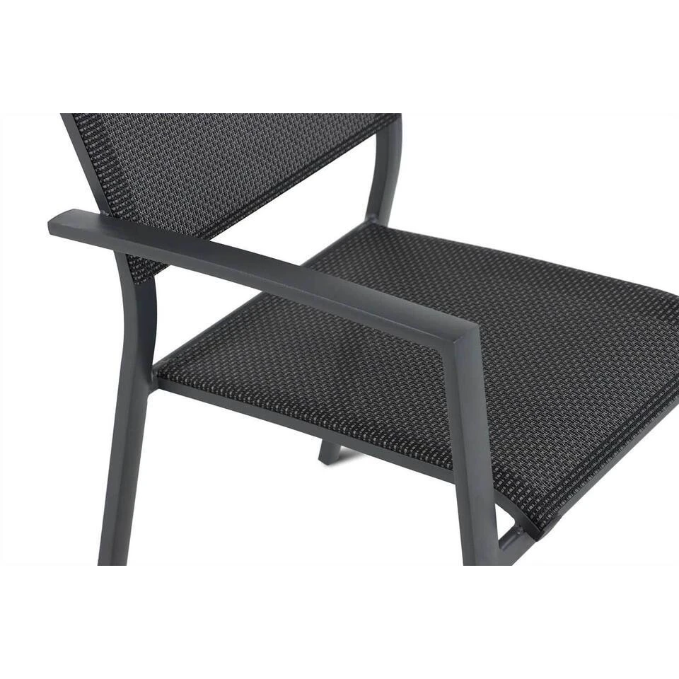 Tuinstoel Stapelbaar Aluminium Grijs-antraciet Lifestyle Garden Furniture Sella 10 Tuinstoel Stapelbaar Aluminium Grijs-antraciet Lifestyle Garden Furniture Sella - Afbeelding 8