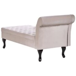 PESSAC - Chaise Longue - Beige - Rechterzijde - Fluweel 21 PESSAC - Chaise Longue - Beige - Rechterzijde - Fluweel -LeenBakker Winkel 628927d7150346148afddae699b24e1f