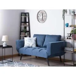 BREKKE - Slaapbank - Blauw - Polyester -LeenBakker Winkel 62ac0eafa01a40a5b7155634a5c6d48a