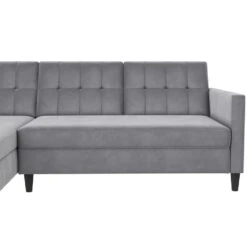 Hartford - 3-zits Slaapbank In Grijs Fluweel -LeenBakker Winkel 634b0fd52f4440279a2632d8486a207a