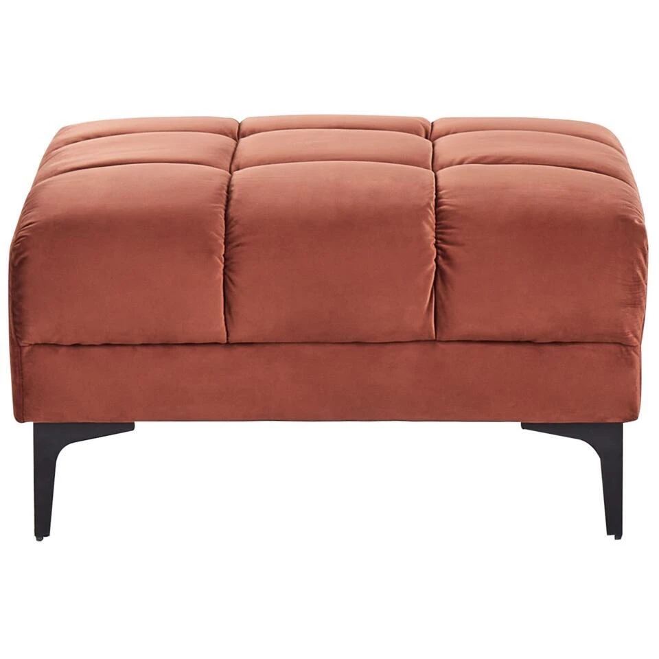 ALNES - Ottomaan - Lichtrood - Polyester 7 ALNES - Ottomaan - Lichtrood - Polyester - Afbeelding 5