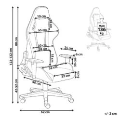 WARRIOR - Gamestoel - Beige - Polyester -LeenBakker Winkel 64bbb01ff8134974b4f0e9b9e9080626