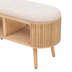 Bank Met Opbergruimte In Grenen En Witte Lussen -LeenBakker Winkel 64ccaa74853d46c7b576cbd5fba708ce