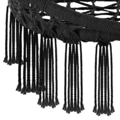 Tectake Hangstoel Grazia, Zwart -LeenBakker Winkel 64ce8bc120a9403ebb1b0e9c78682da7