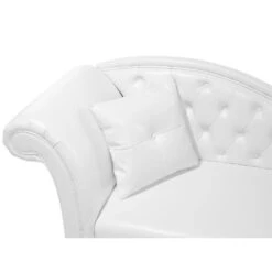 LATTES - Chaise Longue - Wit - Linkerzijde - Kunstleer -LeenBakker Winkel 65e30bff21cc4452bb56af37aee74a91