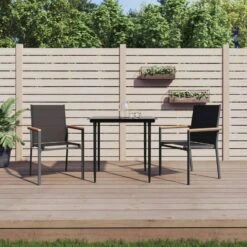 VidaXL - Tuinstoel - Zwart - Staal - 2 Stuks 11 VidaXL - Tuinstoel - Zwart - Staal - 2 Stuks -LeenBakker Winkel 6677a8071b924498b5765572829f0375