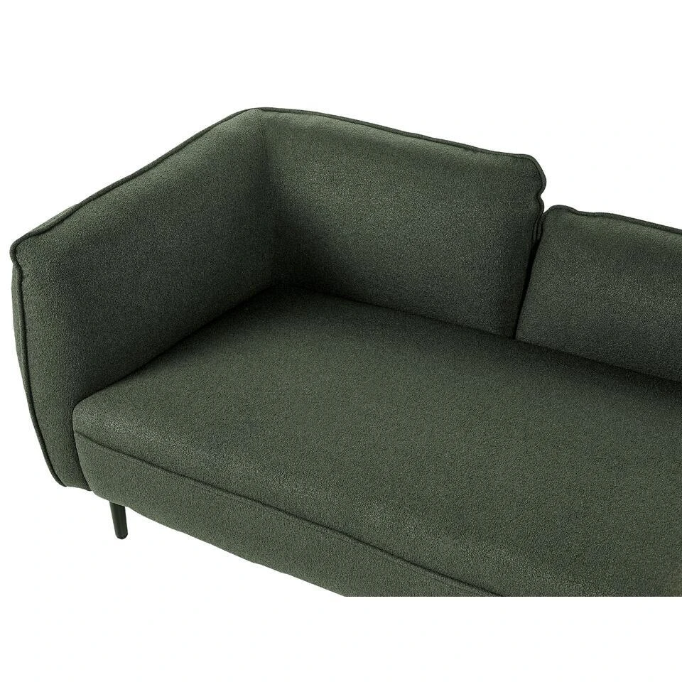 CHEVANNES - Chaise Longue - Donkergroen - Linkszijdig - Polyester 9 CHEVANNES - Chaise Longue - Donkergroen - Linkszijdig - Polyester - Afbeelding 7