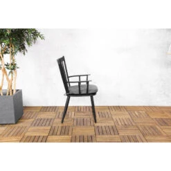 Sens-Line - Amsterdam Tuinstoel Zwart - Aluminium - Set Van 2 13 Sens-Line - Amsterdam Tuinstoel Zwart - Aluminium - Set Van 2 -LeenBakker Winkel 67a833e7f84d49588a514d2e2d011ee5