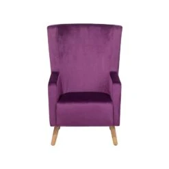 Beliani Oorfauteuil ONEIDA - Paars Fluweel 9 Beliani Oorfauteuil ONEIDA - Paars Fluweel -LeenBakker Winkel 67e9f3c870d74efb86967d1d7b0bed8c