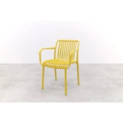 Stripe Stapelbare Tuinstoel - Mosterdgeel -LeenBakker Winkel 6817853e31a447c780e64dc3f4beb2b3