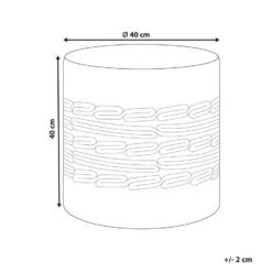 ABTIN - Poef - Wit/Beige - Jute -LeenBakker Winkel 68ed0c387e3c42c0afc68c008b943206