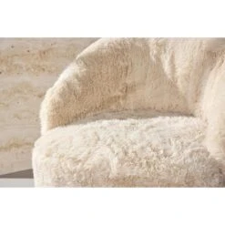 Svea - Mehta Fauteuil - Fake Fur - Beige -LeenBakker Winkel 6998d77fd3a64fc39994ac41c82fc5f9