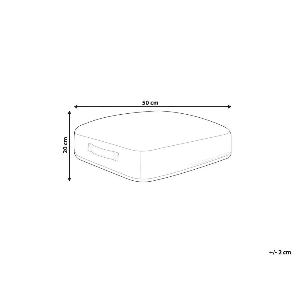 Beliani Poef SETTAT - Zwart Katoen 5 Beliani Poef SETTAT - Zwart Katoen - Afbeelding 3