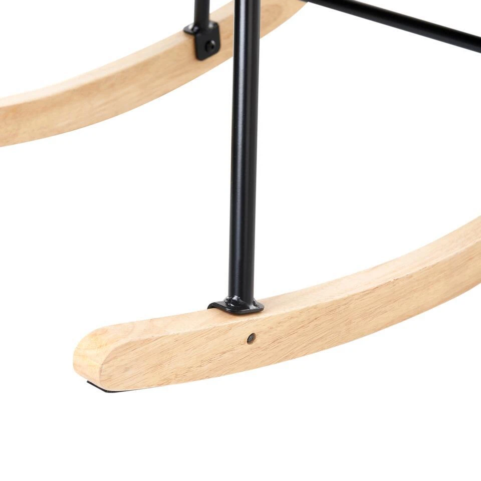 ARSET - Schommelstoel - Donkergroen - Bouclé 12 ARSET - Schommelstoel - Donkergroen - Bouclé - Afbeelding 10