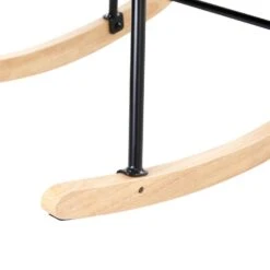 ARSET - Schommelstoel - Taupe - Bouclé -LeenBakker Winkel 6b118737c6be43f7a185eb6178488d2e