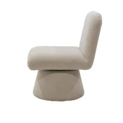 Draaifauteuil Taupe Stof - 70x60x78cm - Zithoogte 45cm - Olivier -LeenBakker Winkel 6b65621ac60d4f2f923570ba56795eaa